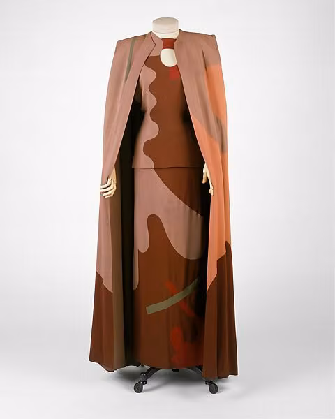 Evening ensemble, Gilbert Adrian, 1945