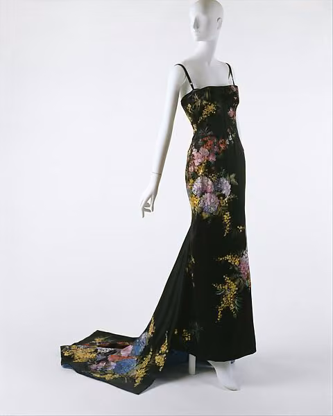 Painted evening dress, Dolce & Gabbana, fall/winter 1998–99