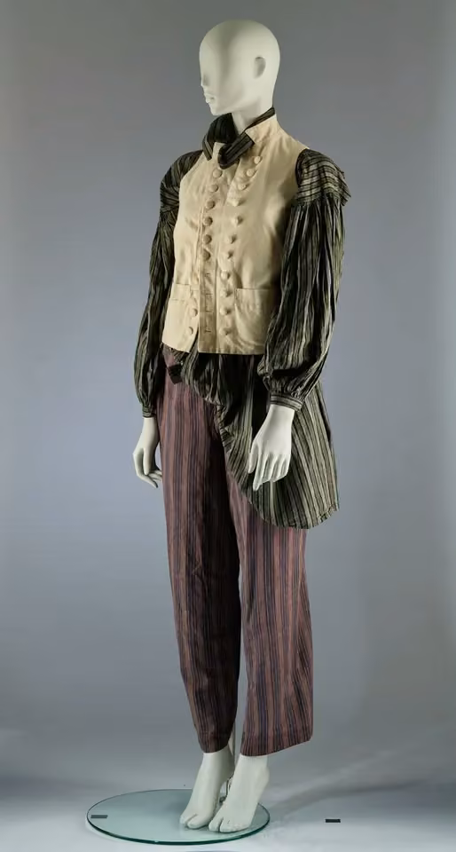 Pirate waistcoat, shirt and trousers, World’s End, 1981–1982