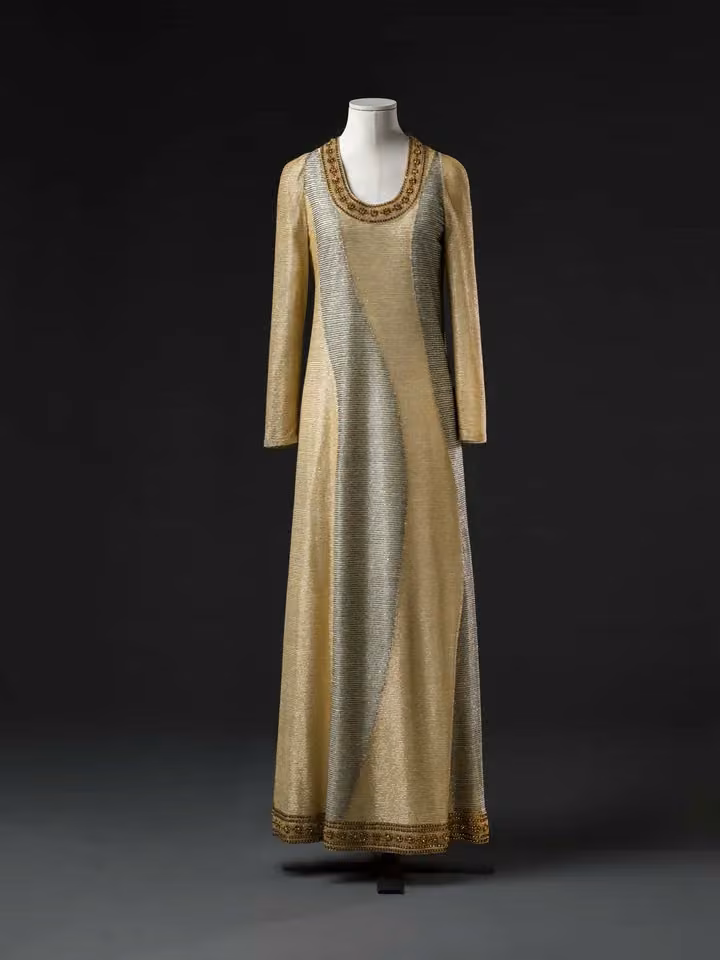 Long evening dress, Mila Schön, Autumn/Winter 1966–67