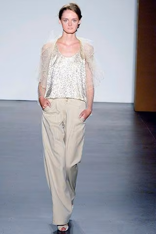 Sequined top and wide trousers, Doo.Ri, Spring 2006 Ready-to-Wear (shown 2005)