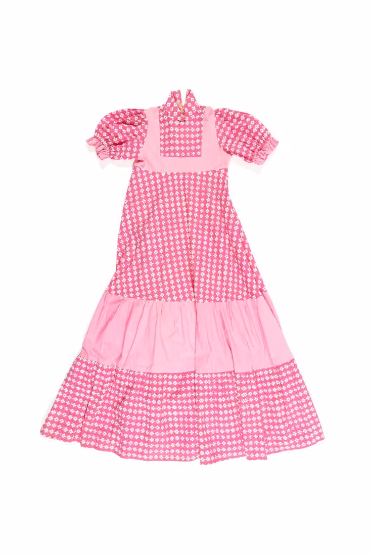 Printed cotton smock dress, Laura Ashley, 1972