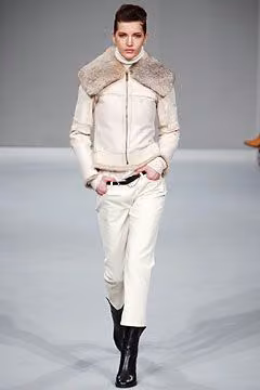 Ivory jacket and wide trousers, Nicole Farhi, Fall 2003 Ready-to-Wear