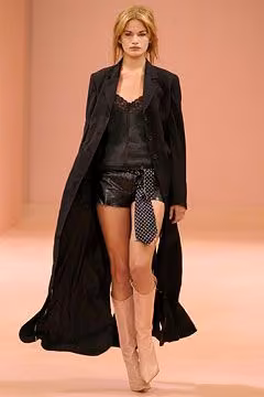 Long coat and shorts, Paul Smith, Spring 2003 Ready-to-Wear (shown 2002)