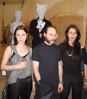 Group photograph of Ella Soccorsi, Claes Berkes and Camilla Sundin