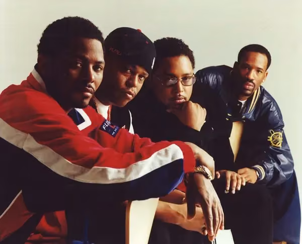 Portrait of Daymond John and Carl Brown and J. Alexander Martin and Keith Perrin