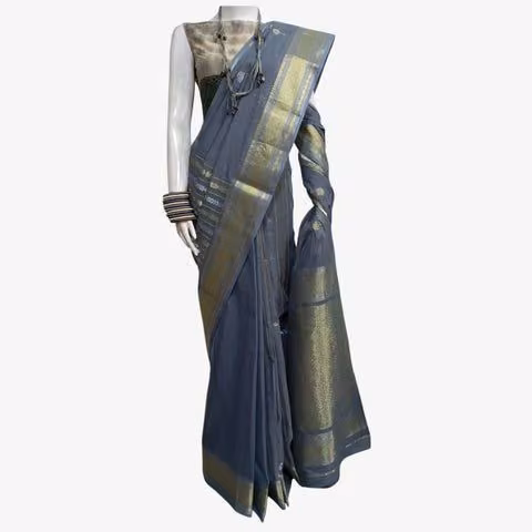 Ash Belkuchi sari and blouse piece — Bibi Russell