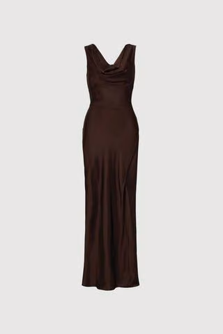 Cameron dress in Java brown — Celine Aagaard