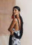 Anciãs-print dress on model Zaya — Dayana Molina