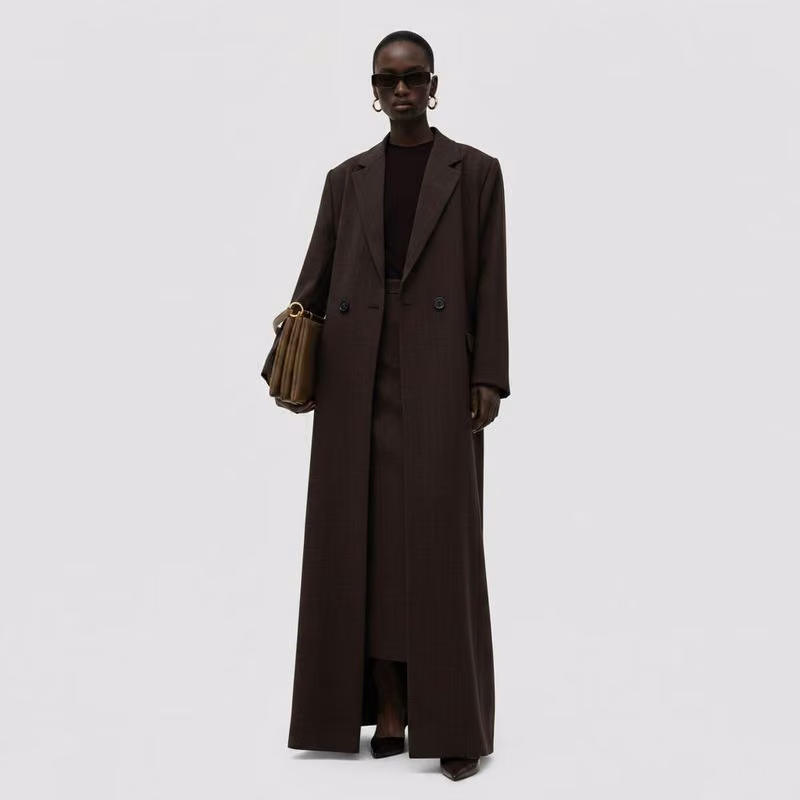 Alison Long Blazer - Chocolate Brown — Faiza Bouguessa
