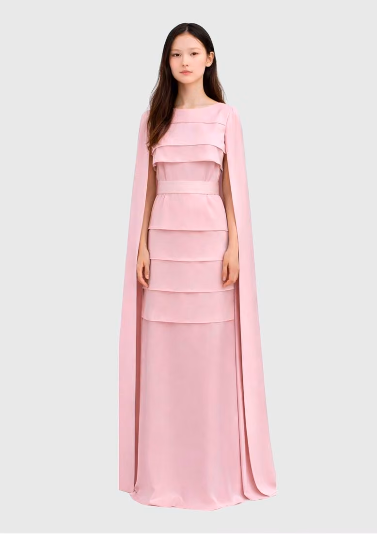 VESTIDO COLUNA EM CAMADAS — Gloria Coelho