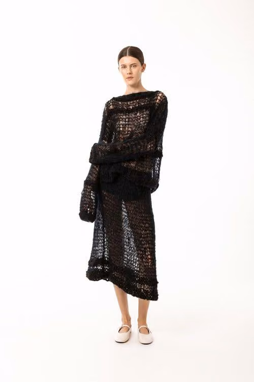 Bianca black sweater and Libra black skirt — Guðrun Ludvig