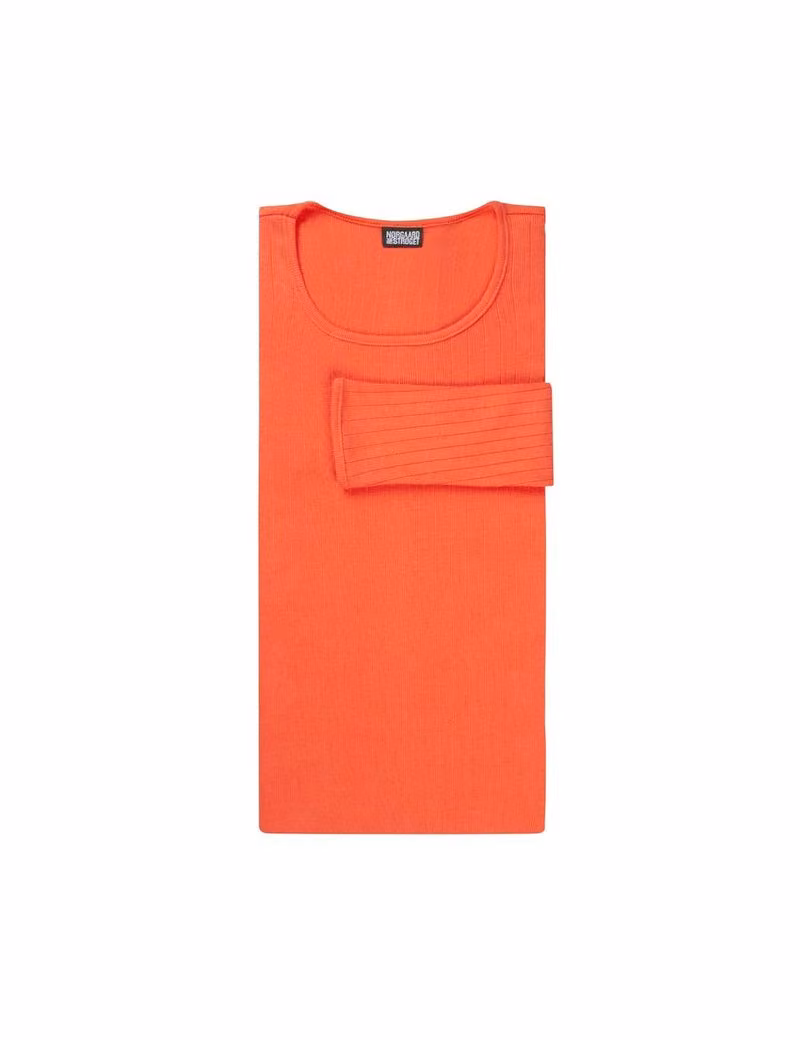 101 Solid Colour long-sleeve T-shirt in orange — Jørgen Nørgaard