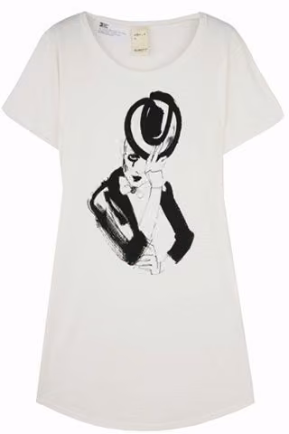 Kate Moss illustrated T-shirt dress — Lovisa Burfitt