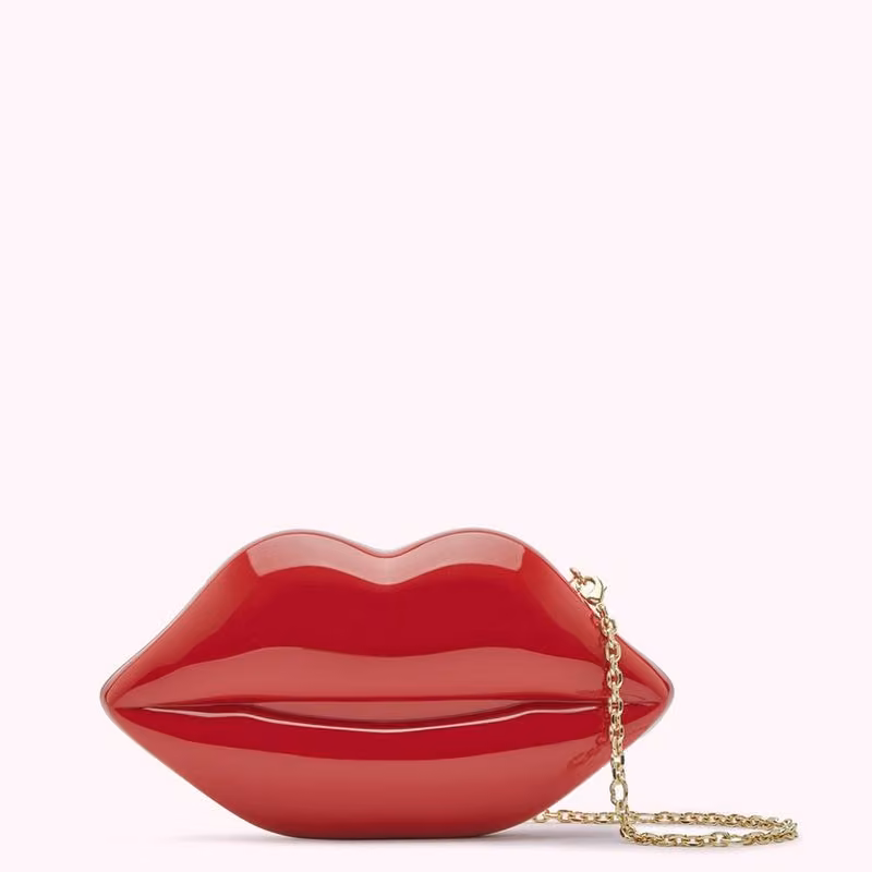 Lulu Red Small Lips Clutch Bag — Lulu Guinness