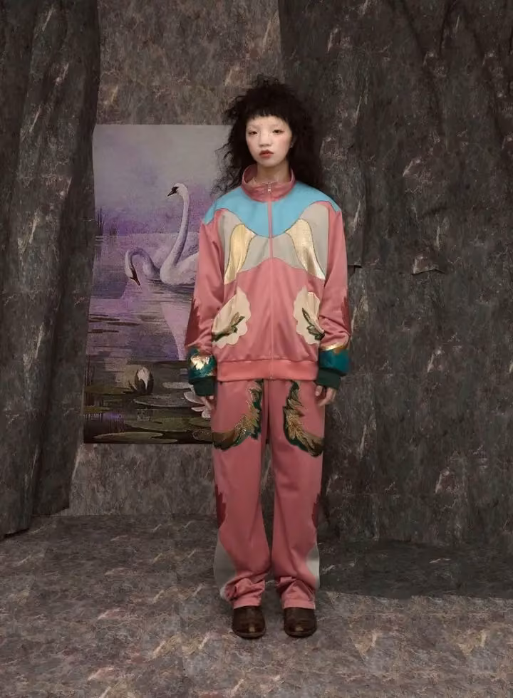Penultimate — Pink tracksuit — Xiang Gao, Fall 2019