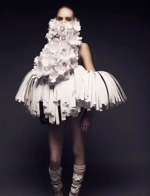 Sculptural paper tutu — Bea Szenfeld, 2016