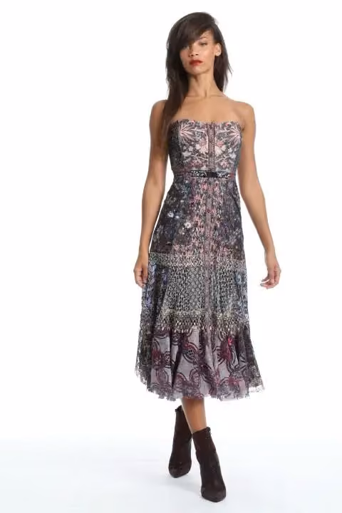 Textural Lace Bustier Dress — Byron Lars, Date not documented