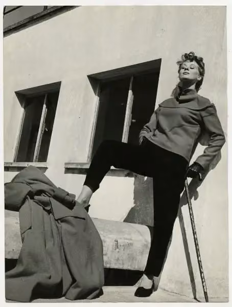 Model wearing a Maria Antonelli trouser ensemble — Maria Antonelli, 1960–1969