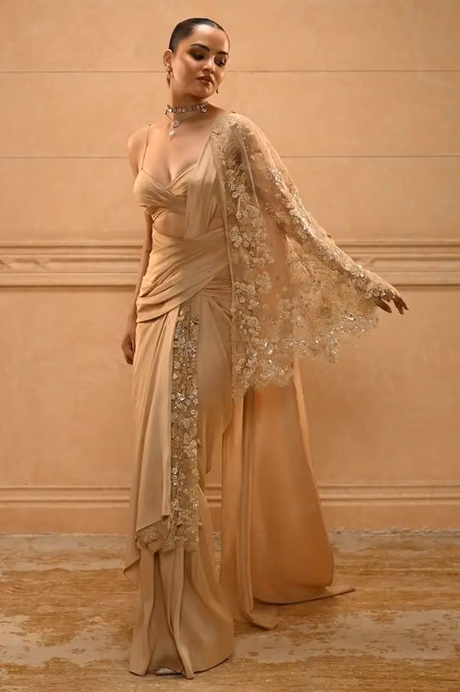 Embroidered Drape Saree — Tarun Tahiliani, Date not documented