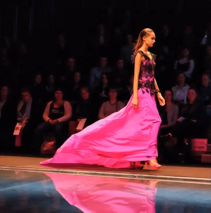 Pink evening gown — Jukka Rintala, Date not documented