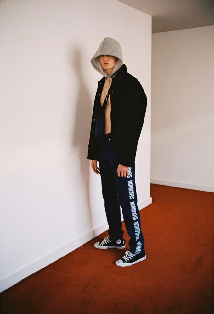 Christopher Shannon, Spring 2018 Menswear, look 13.