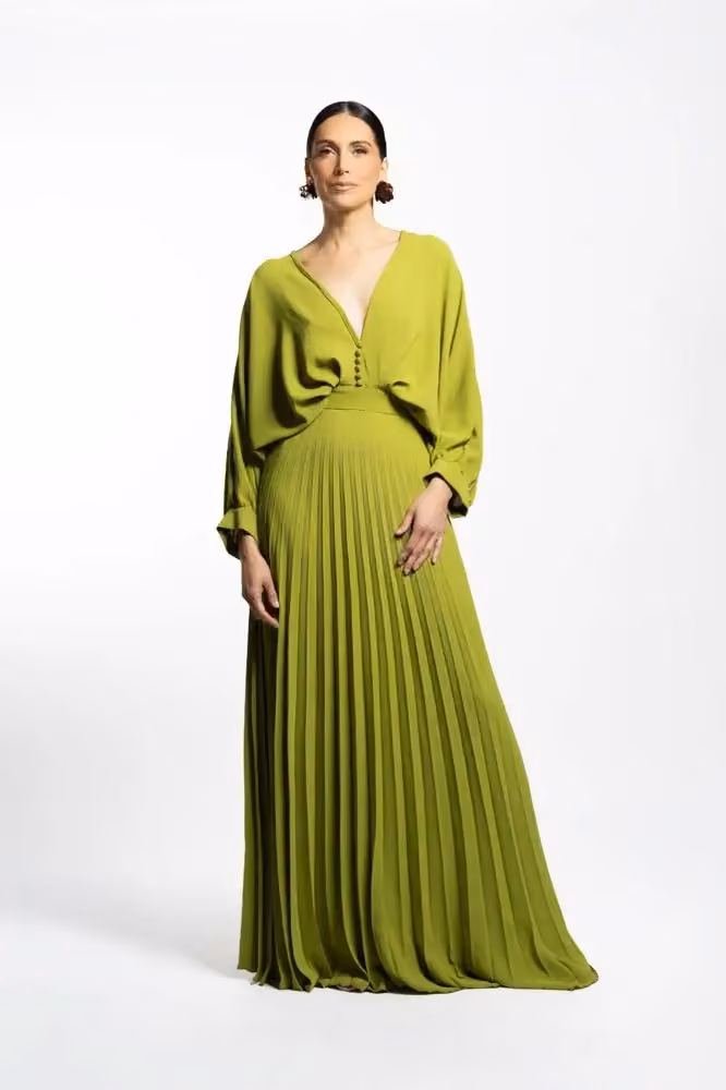 VESTIDO CRUCERO VERDE — Benito Santos, Date not stated