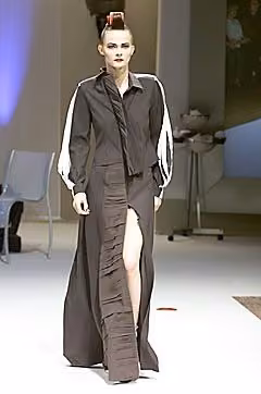 Gray zip-front jumpsuit, Icarius de Menezes, Fall 2001 Ready-to-Wear.