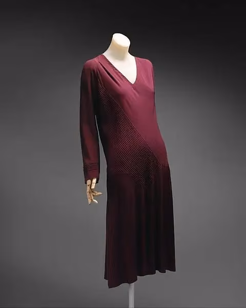 Pintucked dress — Madeleine Vionnet, 1926–27