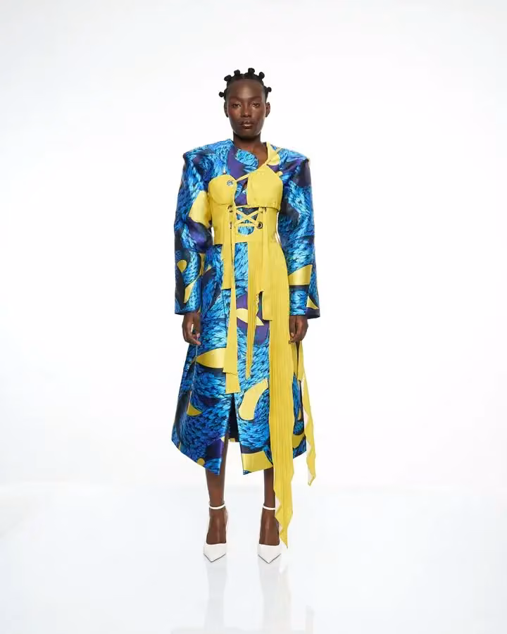 Feather Snake Combat Coat — Rich Mnisi, Date not stated