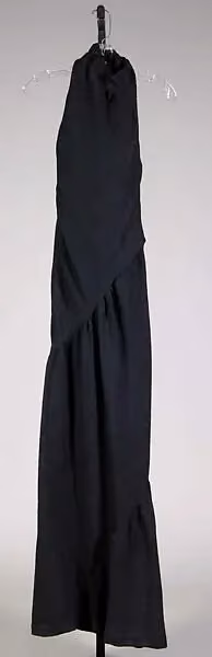 Black halter evening dress — Irene Galitzine, ca. 1967