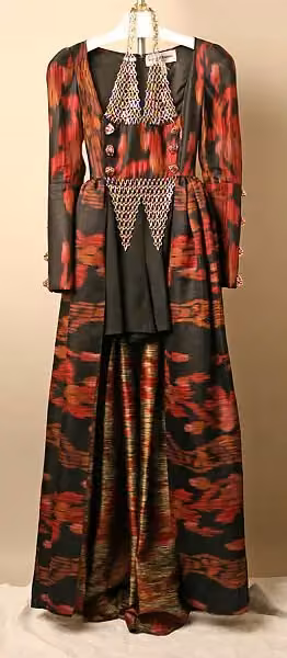 Synthetic evening dress — Paco Rabanne, late 1980s