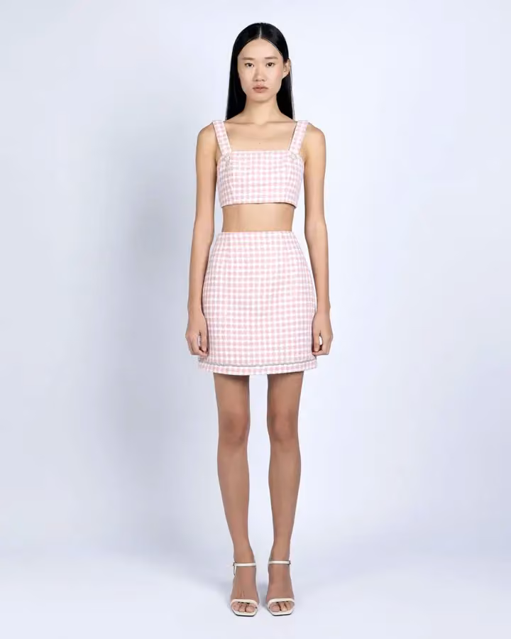 DISAYA l  Pink Tweed Crop Top — Disaya Sorakraikitikul, Date not documented