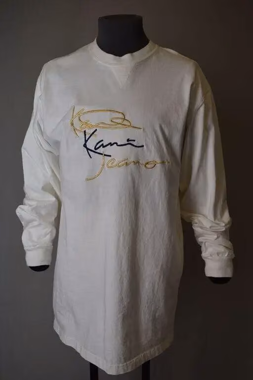 White signature T-shirt — Karl Kani, 1994