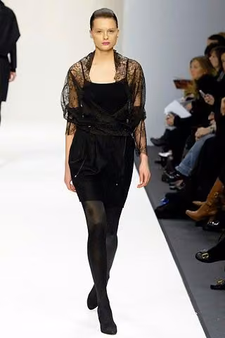 Black dress with sheer sleeves, Hamish Morrow, Fall 2007 Ready-to-Wear.