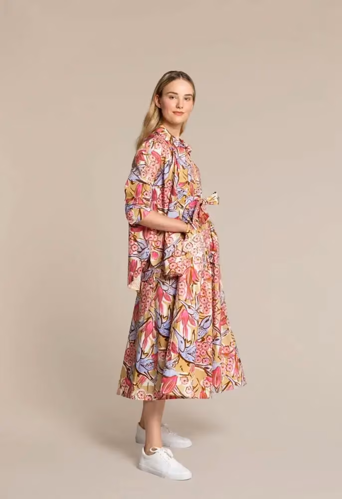 Kuusama — Floral shirt dress — Ritva Falla, Spring/Summer 2021
