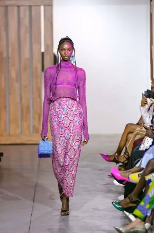 Lisa Folawiyo — Pink long dress — Lisa Folawiyo, 2021