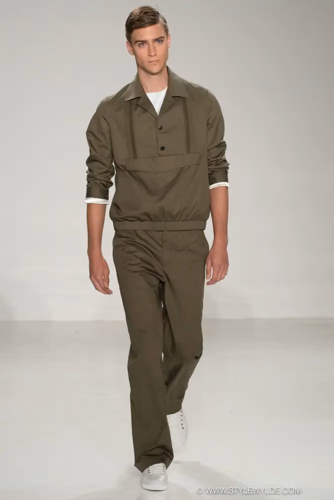 Olive pullover and matching trousers — Carlos Campos, Spring/Summer 2017