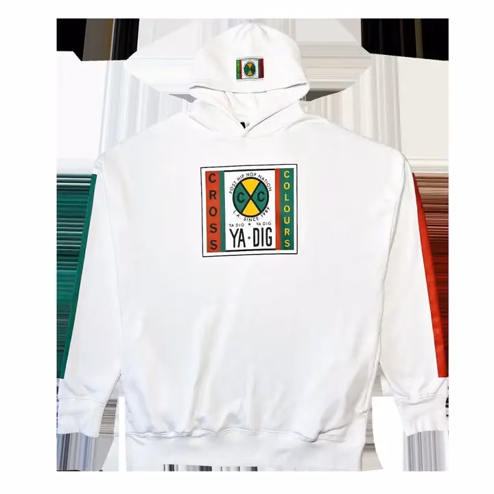 Label Logo Side Pocket Hoodie — Carl Jones and T.J. Walker, Date not stated