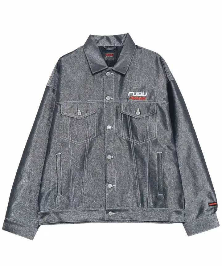 Metallic Denim Jacket, FAM-51304 — Daymond John and the FUBU founders, Date not stated