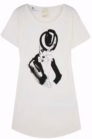 Kate Moss illustrated T-shirt dress — Lovisa Burfitt, 2009
