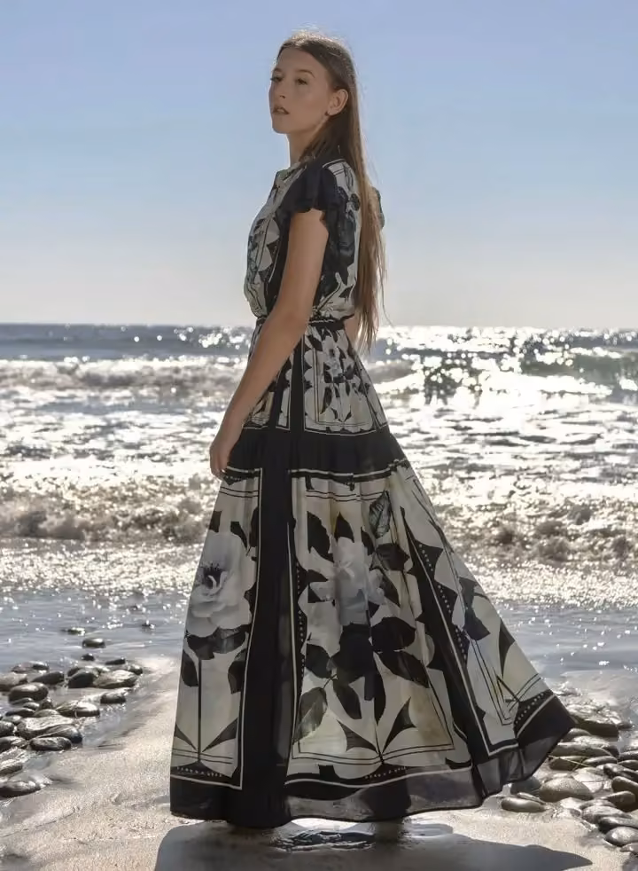 Floral long dress — Jamie Okuma, September 2025