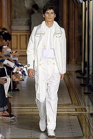 White layered menswear by Dirk Schönberger, Spring 2007 Menswear.