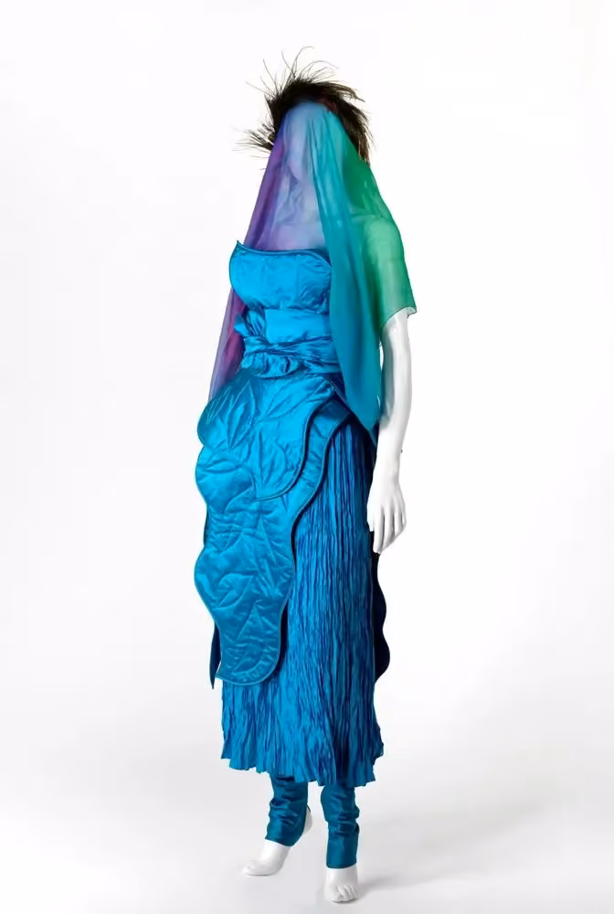 Peacock outfit — Linda Jackson, 1983