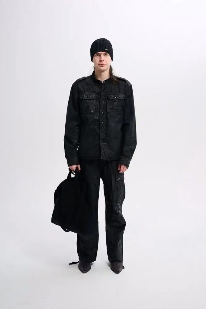 The Classic Army Shirt, black — Peter Lundvald Nielsen, Autumn–Winter 2026