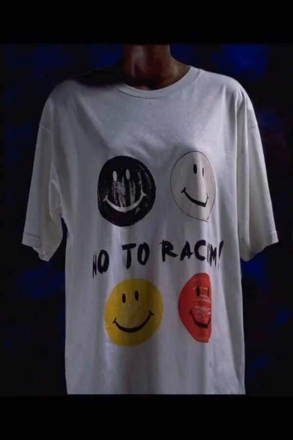 No To Racism! — Franco Moschino, 1994