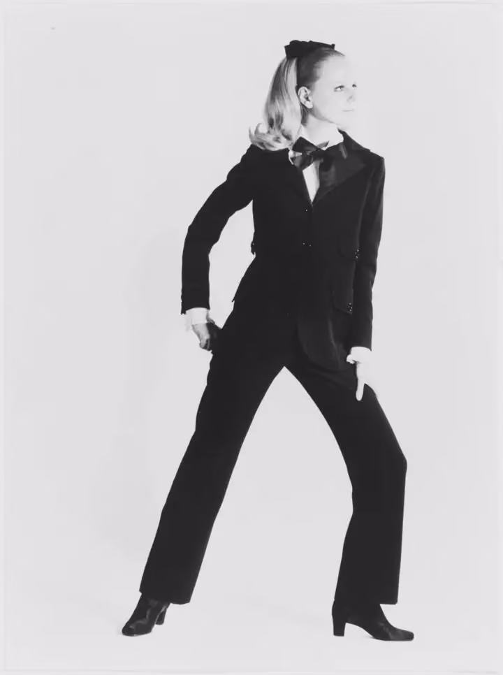 The first Le Smoking — Yves Saint Laurent, Fall/Winter 1966