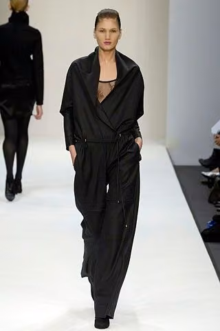 Black draped jumpsuit, Hamish Morrow, Fall 2007 Ready-to-Wear.