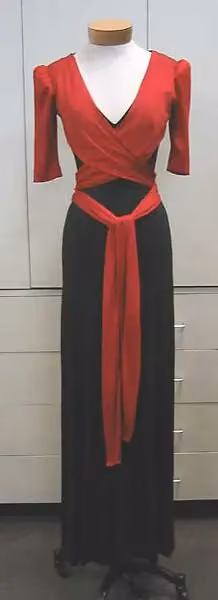 Evening dress — Scott Barrie, ca. 1972