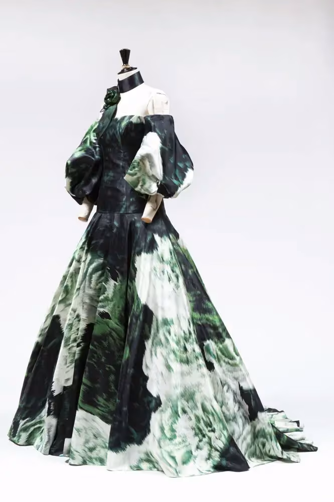Green floral Nobel gown — Pär Engsheden, 2016